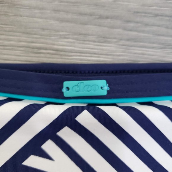 Cleo by Panache Lucille Classic Geometric Striped Bikini Bottom Size Medium - Picture 7 of 9